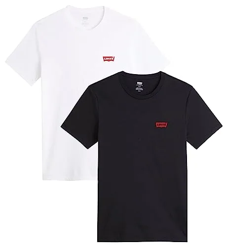 Levi's ▫️ Conjunto de 2 camisolas com gola redonda e estampado para homem 3