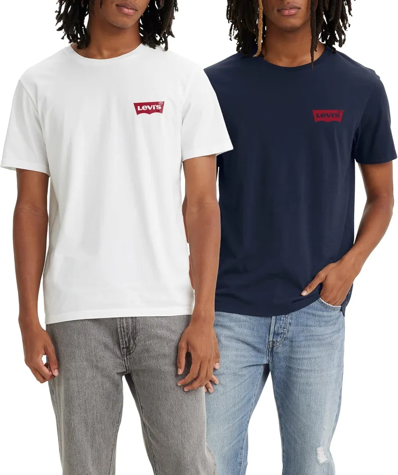 Levi's ▫️ Camisola 2-Pack Crewneck Graphic Tee para homem