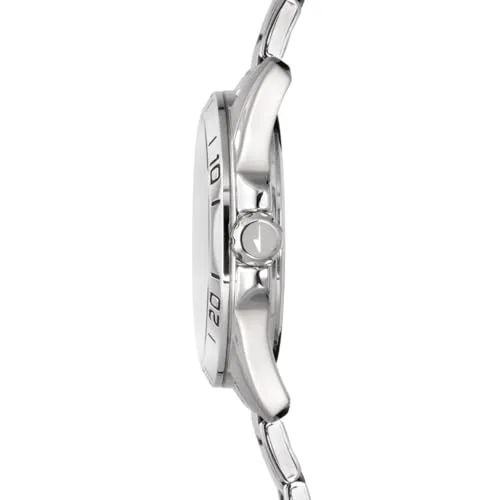 LOTUS ▫️ Relógio para homem, analógico, em aço inoxidável 316L prateado - Mecanismo de quartzo - Vidro mineral de alta resistência - Resistente à água até 5 ATM - Multifunções 18812 Trendy 3
