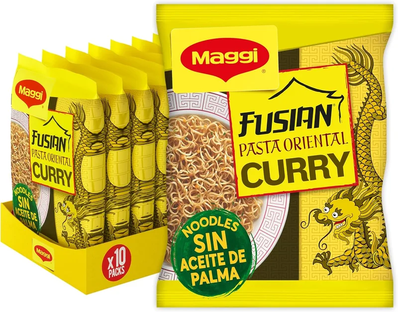 Nestle ▫️ Maggi Massa Oriental com Caril, embalagem de 10