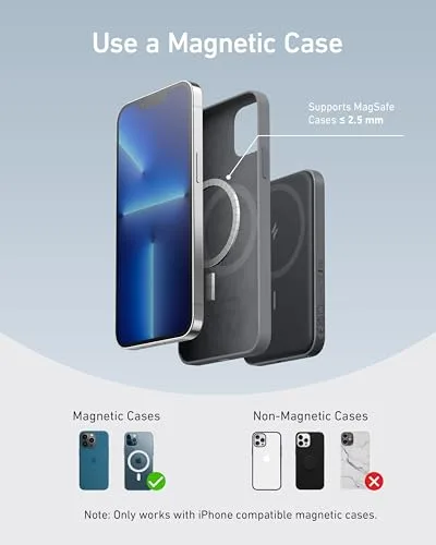 Anker ▫️ 621 MagGo Power Bank MagSafe, bateria externa de 5000 mAh 6