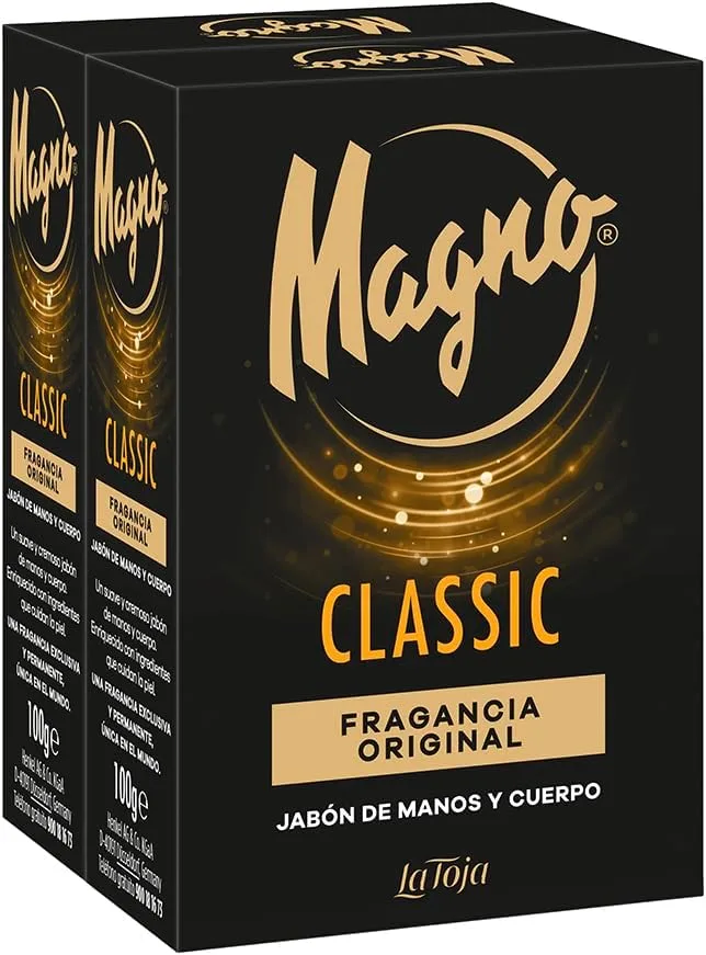 Magno ▫️ Sabonete para as mãos - 2 barras de 100 g – Fragrância exclusiva e duradoura – Suave e cremoso – Cuida da sua pele