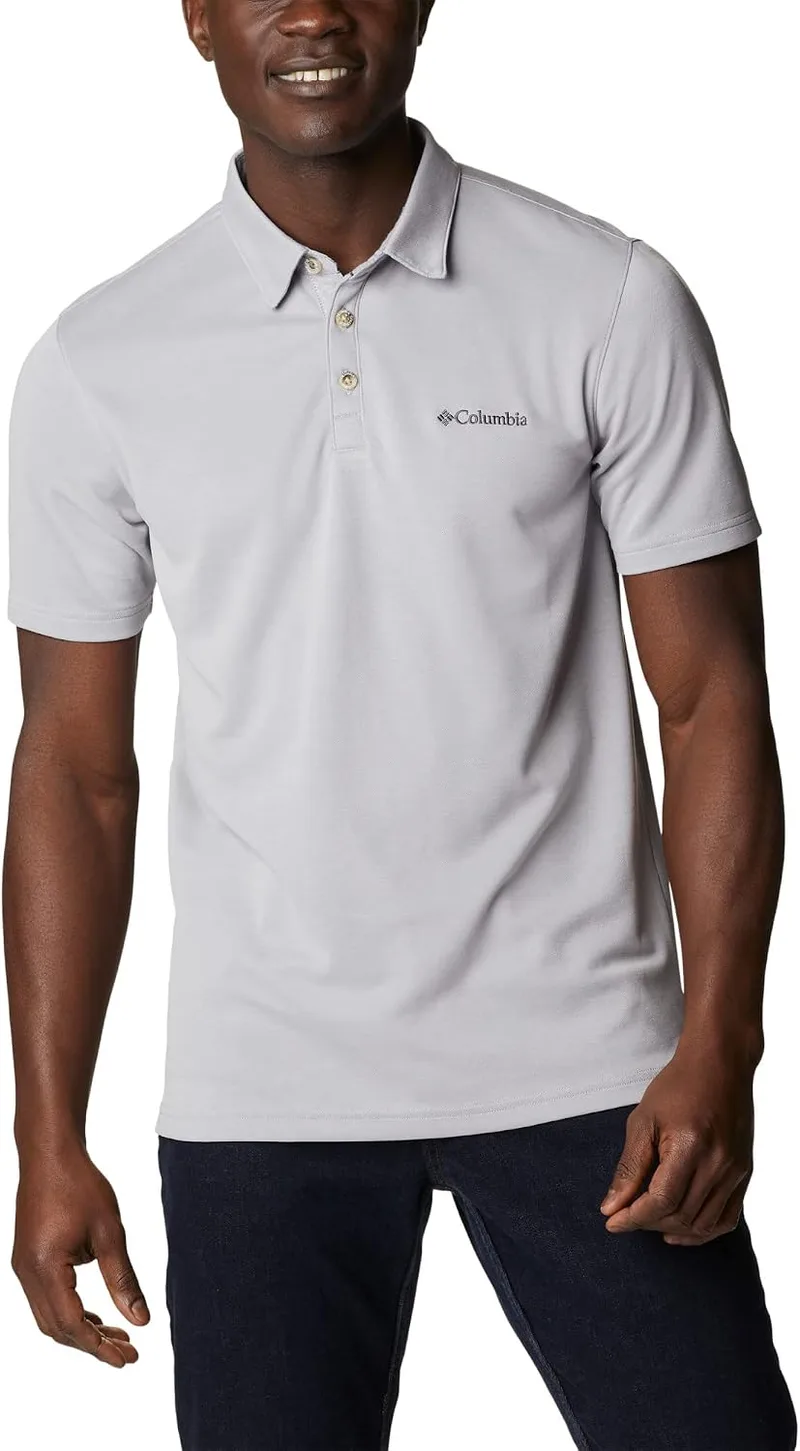 Columbia ▫️ Polo Nelson Point, Polo de manga curta para homem