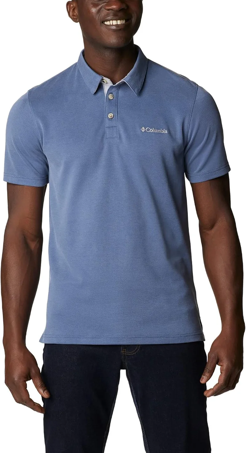 Columbia ▫️ Polo Nelson Point, Polo de manga curta para homem