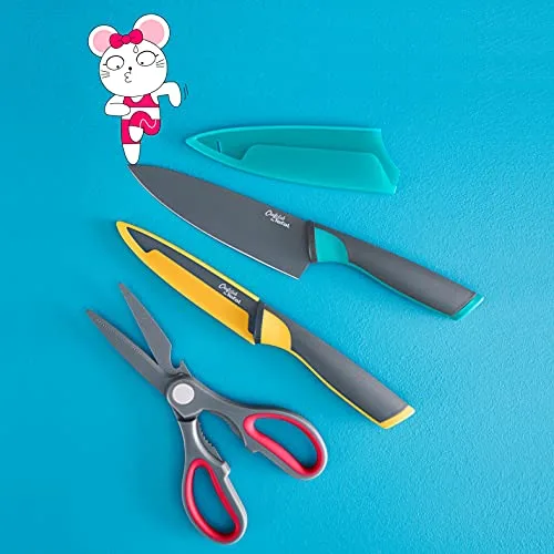 Tefal ▫️ Chefclub by - Conjunto de cozinha (28 cm, panela de 20 cm + tampa, faca de cozinha Fresh Kitchen, 2 tábuas de cortar, livro de receitas G804S404) 6