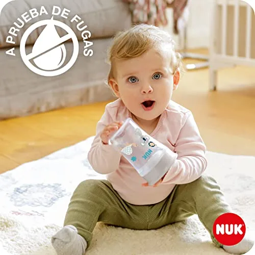 NUK ▫️ Copo antiderrame Magic Cup para bebés | Borda antiderrame de 360° | +8 meses | Sem BPA | 230 ml | Caranguejo (roxo) | 2 unidades 3