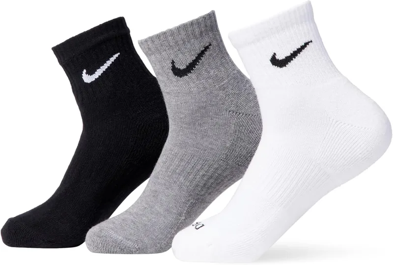 NIKE ▫️ Meias para homem Everyday Cushioned (1.º pacote)