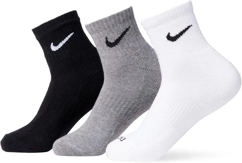 NIKE ▫️ Meias para homem Everyday Cushioned (1.º pacote)