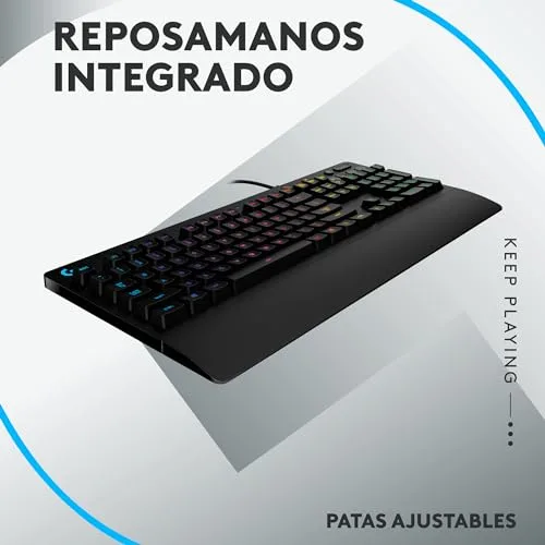 Logitech G ▫️ G502 HERO – Rato com fio e G213, teclado RGB para jogos, botões programáveis, pesos ajustáveis, teclado retroiluminado ajustável, para PC/portáteis, disposição QWERTY ES, preto 6