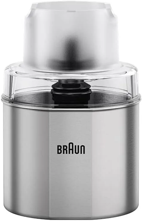 Braun ▫️ Acessório para moedor de café e especiarias MQS 270 SI com sistema EasyClick Plus, acessório para as batedeiras manuais MultiQuick das séries 7 e 9, aço inoxidável/prata