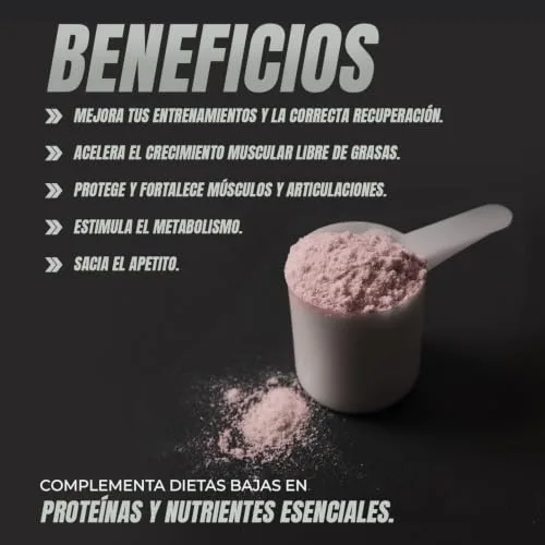 Healthy FUSION ▫️ Whey Protein | Proteína pura com colagénio, magnésio e vitamina B6 | 43 g de proteína + 9 g de BCAA | Melhora os teus treinos, aumenta a massa muscular e fortalece as articulações | 1 kg 3