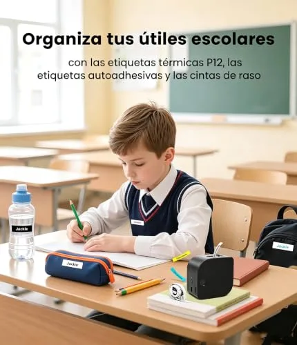 Phomemo ▫️ P12 Etiquetadora: Impressora Bluetooth para Roupa e Escola 2