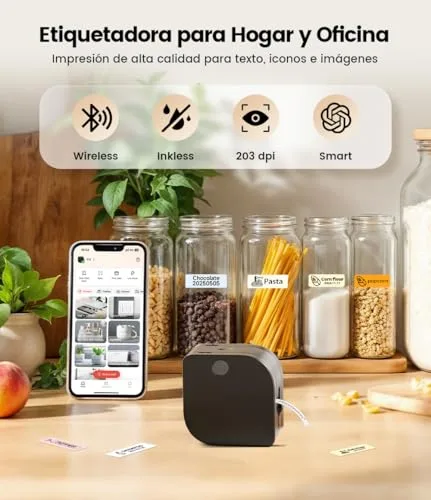 Phomemo ▫️ P12 Etiquetadora: Impressora Bluetooth para Roupa e Escola 3
