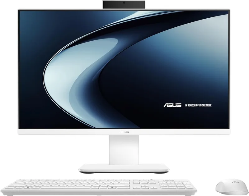 ASUS ▫️ V400 AiO V440VAK-WPC2390 - Computador de secretária «tudo-em-um» de 23,8" Full HD (Intel Core 3 100U, 8 GB de RAM, SSD de 512 GB, placa gráfica, sem sistema operativo) Branco - Teclado QWERTY espanhol