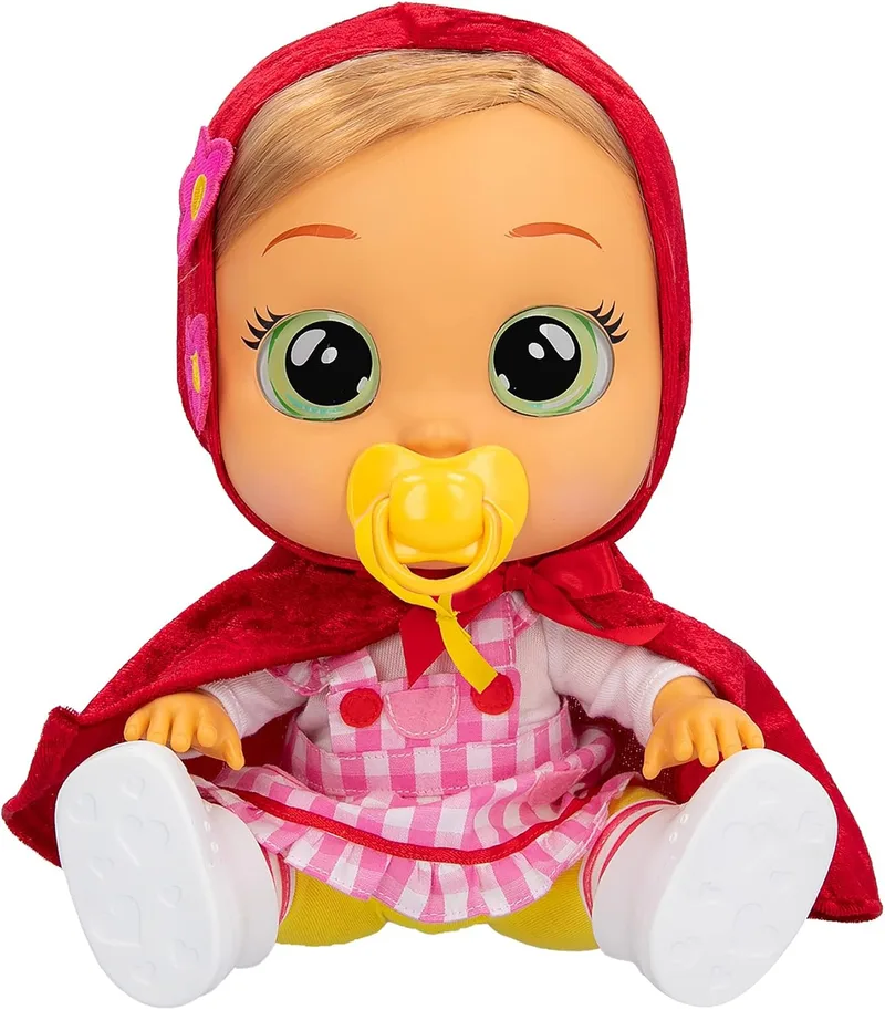 Cry Babies ▫️ BABIES CRIE Storyland Scarlet | Boneca Interactiva Inspirada em Histórias Famosas Chorando com Cabelo para Pentear, Roupa para Vestir e Acessórios para Brincar - Brinquedo para Meninos e Meninas