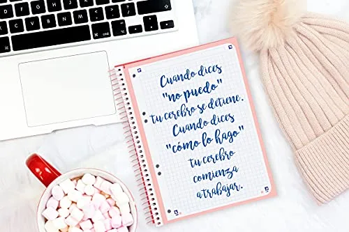 Oxford ▫️ Caderno A5 quadriculado 5x5, Caderno microperfurado Europeanbook1, Capa extra-resistente, 80 folhas de 90 gr, Cor vermelha 5