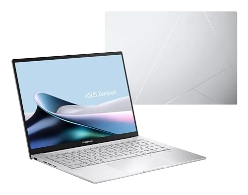 ASUS ▫️ Zenbook 14 OLED UX3405CA-QD1481W - Portátil de 14" WUXGA (Intel Core Ultra 7 255H, 16 GB de RAM, SSD de 512 GB, ARC 140T, Windows 11 Home) Prateado Nebuloso - Teclado QWERTY espanhol 4