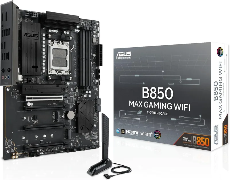 ASUS ▫️ B850 MAX Gaming WiFi (AMD,AM5,DDR5,ATX) (90MB1PR0-M0EAY0)