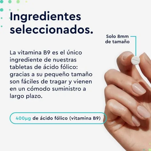 Gloryfeel ▫️ Ácido Fólico 400 Comprimidos (+1 ano) - 400 µg de vitamina B9 - Altamente concentrado e com excelente bioatividade - Sistema imunitário e células sanguíneas* - Vegano, sem aditivos e testado em laboratório 4