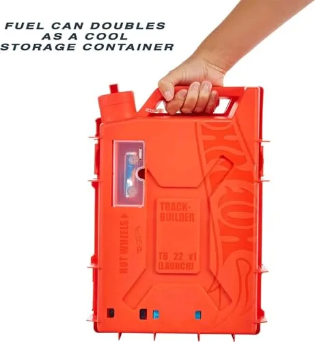 Hot Wheels ▫️ Conjunto de brinquedos Unlimited Fuel Can Stunt Box e carro 6