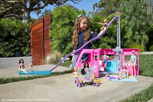 Barbie ▫️ Conjunto de brinquedos e acessórios de campismo DreamCamper 2