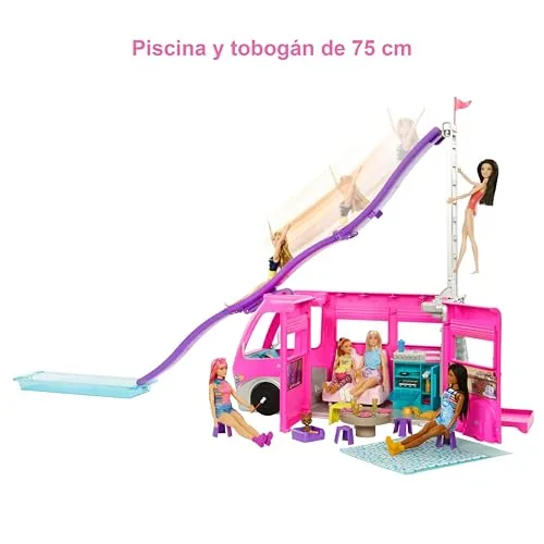 Barbie ▫️ Conjunto de brinquedos e acessórios de campismo DreamCamper 3