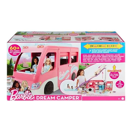 Barbie ▫️ Conjunto de brinquedos e acessórios de campismo DreamCamper 6