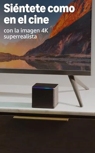 Amazon ▫️ Fire TV Cube (última geração) | Leitor multimédia de streaming com controlo por voz através da Alexa, Wi-Fi 6E e Ultra HD 4K; encontra séries mais rapidamente com o Alexa+ 8
