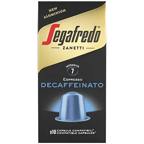 Segafredo ▫️ Zanetti 100 Cápsulas de alumínio compatíveis com Nespresso Café descafeinado pelo método natural (10 caixas de 10 cápsulas) - Adequadas para máquinas Nespresso Original 3