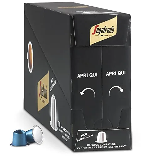 Segafredo ▫️ Zanetti 100 Cápsulas de alumínio compatíveis com Nespresso Café descafeinado pelo método natural (10 caixas de 10 cápsulas) - Adequadas para máquinas Nespresso Original 6