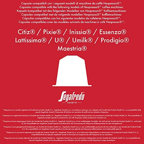 Segafredo ▫️ Zanetti 100 Cápsulas de alumínio compatíveis com Nespresso Café descafeinado pelo método natural (10 caixas de 10 cápsulas) - Adequadas para máquinas Nespresso Original 7