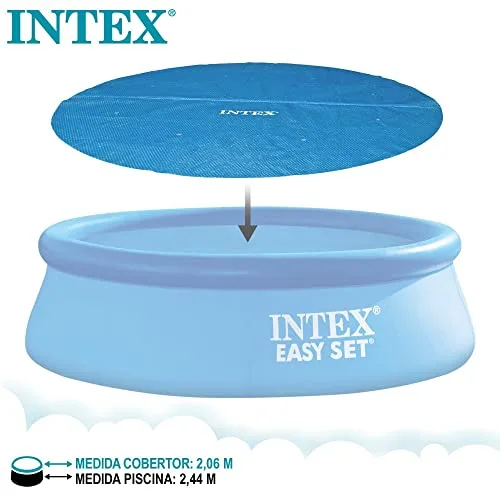 Intex ▫️ Cobertura Solar para Easy Pool 244 cm, Cor Azul 3