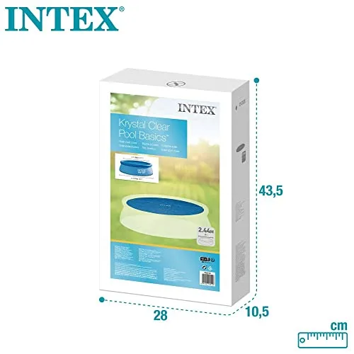 Intex ▫️ Cobertura Solar para Easy Pool 244 cm, Cor Azul 7