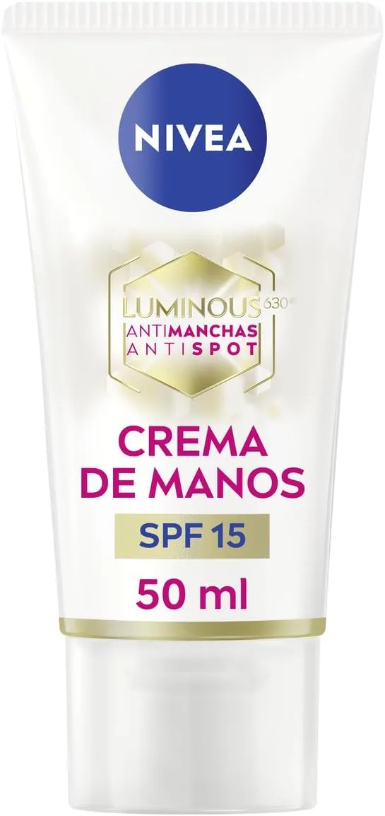 NIVEA ▫️ Luminous 630 Anti-Blemish Hand Cream (1 x 50 ml), creme hidratante com ácido hialurónico, creme nutritivo com proteção solar 15
