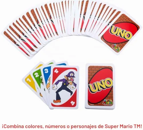 Mattel Games ▫️ UNO Super Mario Jogo de Cartas, 7+, 2-10 jogadores 3