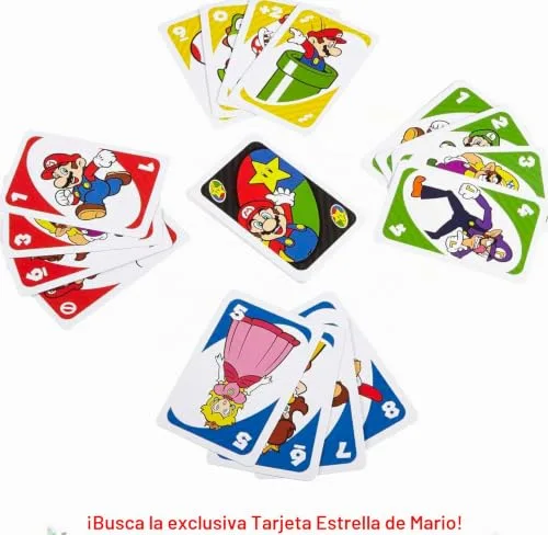 Mattel Games ▫️ UNO Super Mario Jogo de Cartas, 7+, 2-10 jogadores 5
