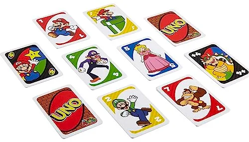 Mattel Games ▫️ UNO Super Mario Jogo de Cartas, 7+, 2-10 jogadores 6