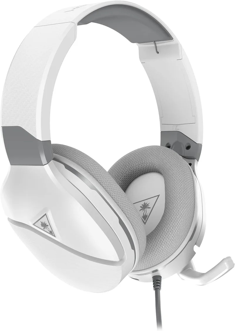 Turtle Beach ▫️ Recon 200 Gen 2 Branco — Auscultadores amplificados para jogos para PS5, PS4, Xbox Series X|S, Xbox One e PC