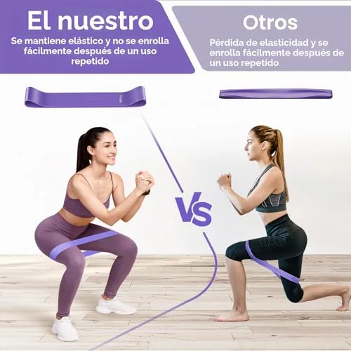 Fokky ▫️ Elásticos de Musculação [Conjunto de 5], Látex Natural 5