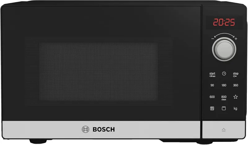 Bosch - Forno micro-ondas independente, Série 2, 8 programas automáticos, Aço inoxidável, FEL023MS2
