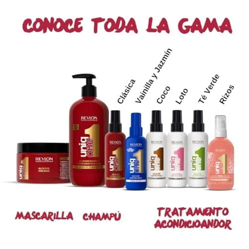 REVLON PROFESSIONAL ▫️ UniqOne Champô e Condicionador 2 em 1, Tratamento Hidratante para o Cabelo, Repara o Cabelo Seco e Danificado, Desembaraçante e Controlo do Frizz, 490 ml 6