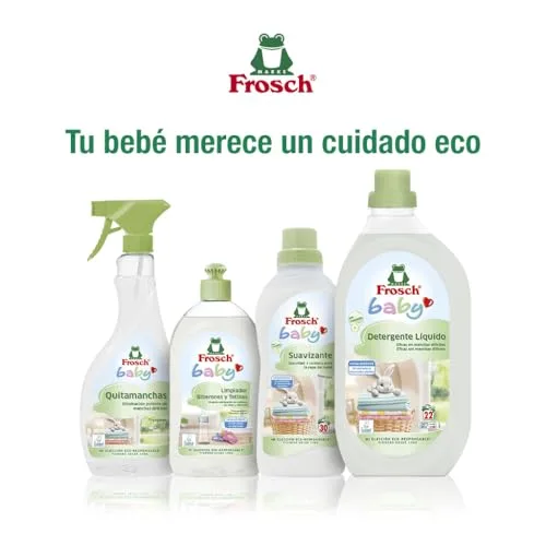 FROSCH ▫️ Baby - Produto de limpeza para biberões e tetinas, elimina resíduos de leite e comida, produto hipoalergénico - não deixa resíduos - embalagem de 8 unidades de 500 ml 6