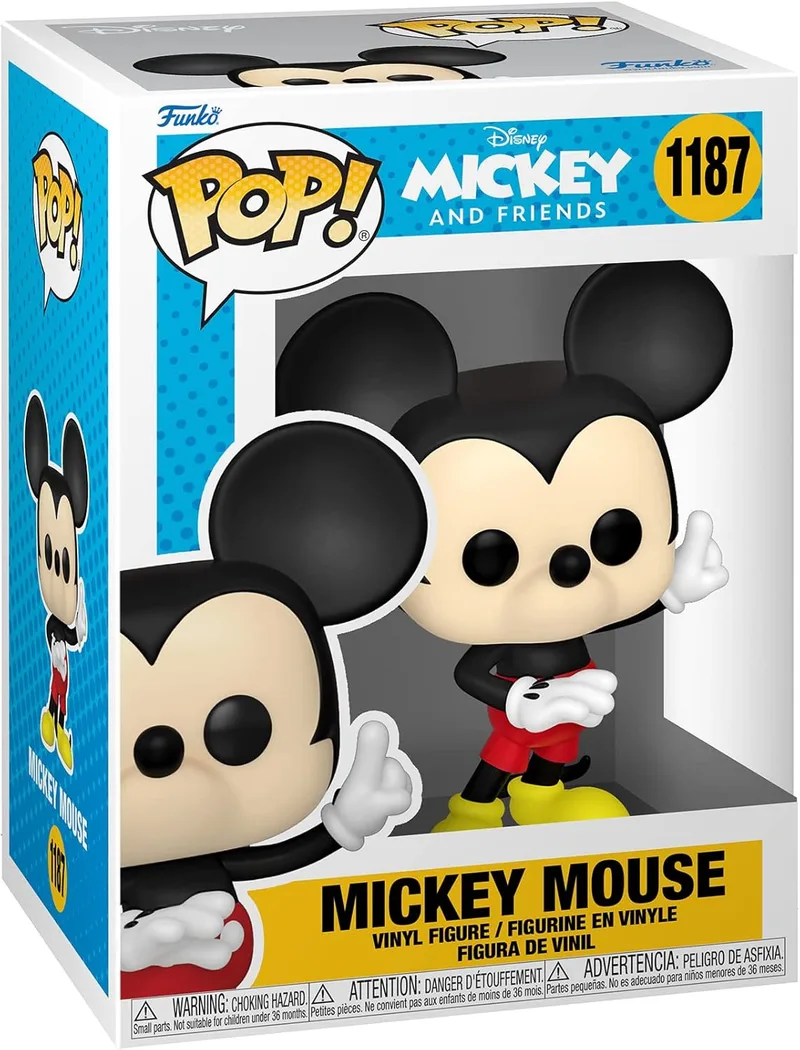 Funko ▫️ POP! Disney: Classics - Mickey Mouse - Miniaturas para colecionar - Ideias para prendas - Artigos oficiais - Brinquedos para crianças e adultos - Bonecos coleccionáveis