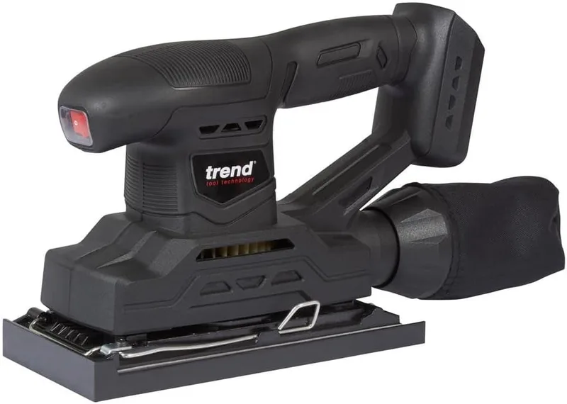 Trend ▫️ Lixadeira de três folhas sem fio 18V (ferramenta básica), T18S/TSSB