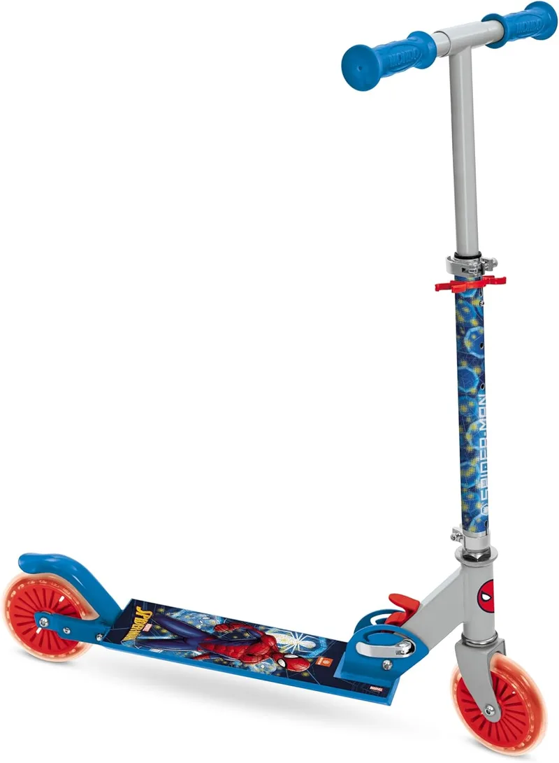 Mondo ▫️ Toys - Alu Scooter SPIDERMAN - Trotinete infantil em alumínio 2 rodas - Guiador ajustável - 28687
