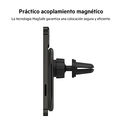 Belkin ▫️ Carregador magnético para carro BoostCharge com suporte, compatível com smartphones com MagSafe, a série iPhone 17, iPhone Air, iPhone 16 e Pixel (cabo incluído) 2