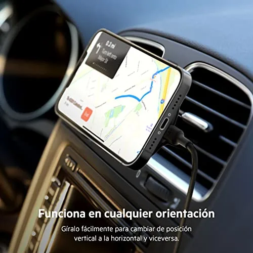 Belkin ▫️ Carregador magnético para carro BoostCharge com suporte, compatível com smartphones com MagSafe, a série iPhone 17, iPhone Air, iPhone 16 e Pixel (cabo incluído) 4