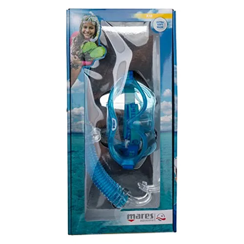 Mares ▫️ Combo Dilly - Conjunto de mergulho infantil para 4-7 anos, máscara macia em TPE, lente flexível e tubo ergonómico com bocal de silicone 6