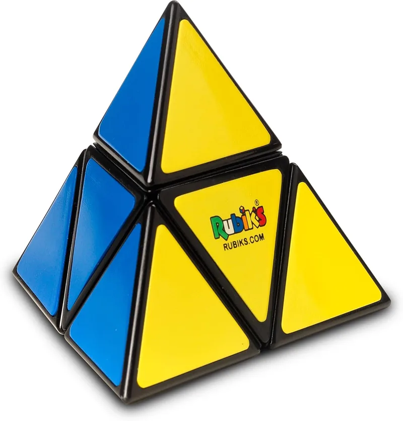 Rubik's ▫️ Pirâmide do cubo de Rubik - Conjunto de puzzle triangular, cubo mágico que desafia a mente - Puzzle de bolso 3D - Brinquedos para crianças de 8 anos + Prenda para crianças de 8 anos +