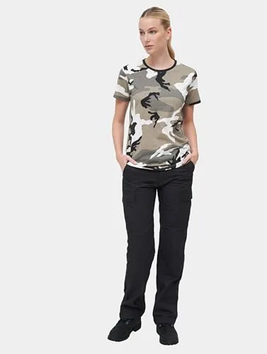 Brandit ▫️ Camiseta para mulher Camiseta preta 100% algodão Corte regular 4